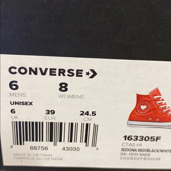 Converse Chuck Taylor All Star Sedona Red Women’s - Picture 13 of 13